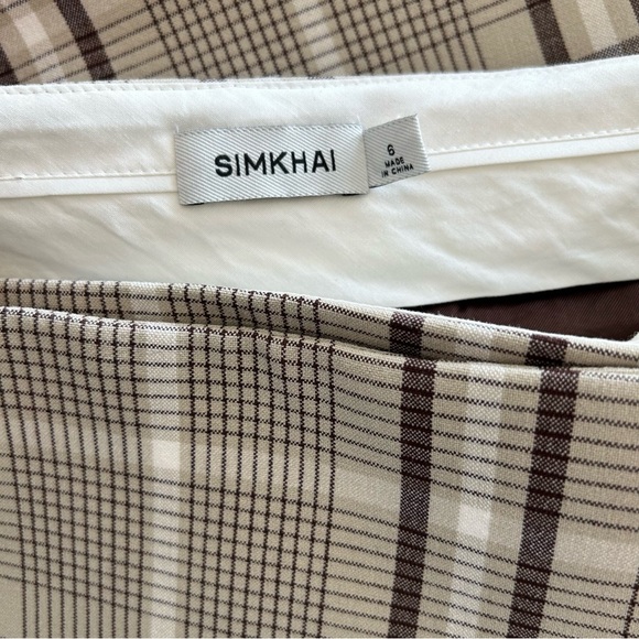 Simkhai Payton Plaid Wrap Mini Skirt - Picture 6 of 6